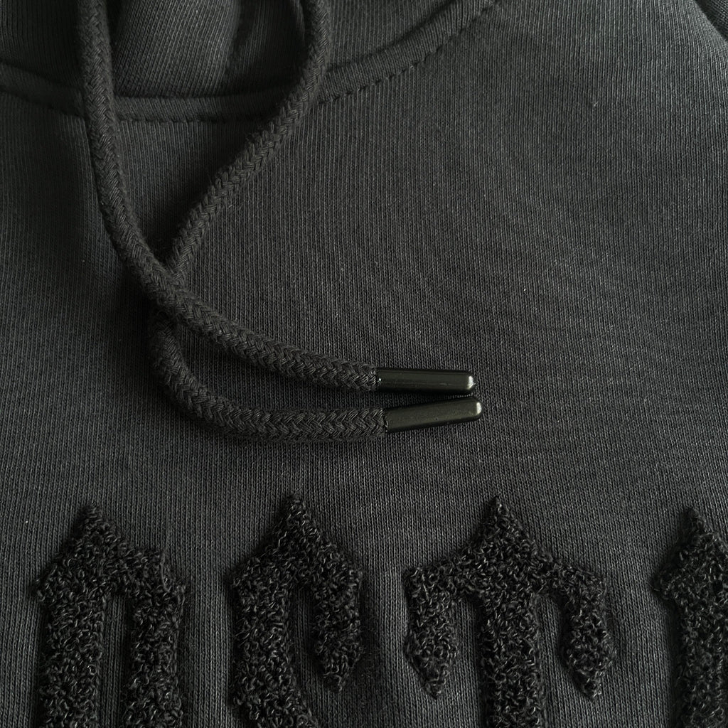 Trapstar Chenille Decoded 2.0 Hoodie Tracksuit - (BLACKOUT EDITION)