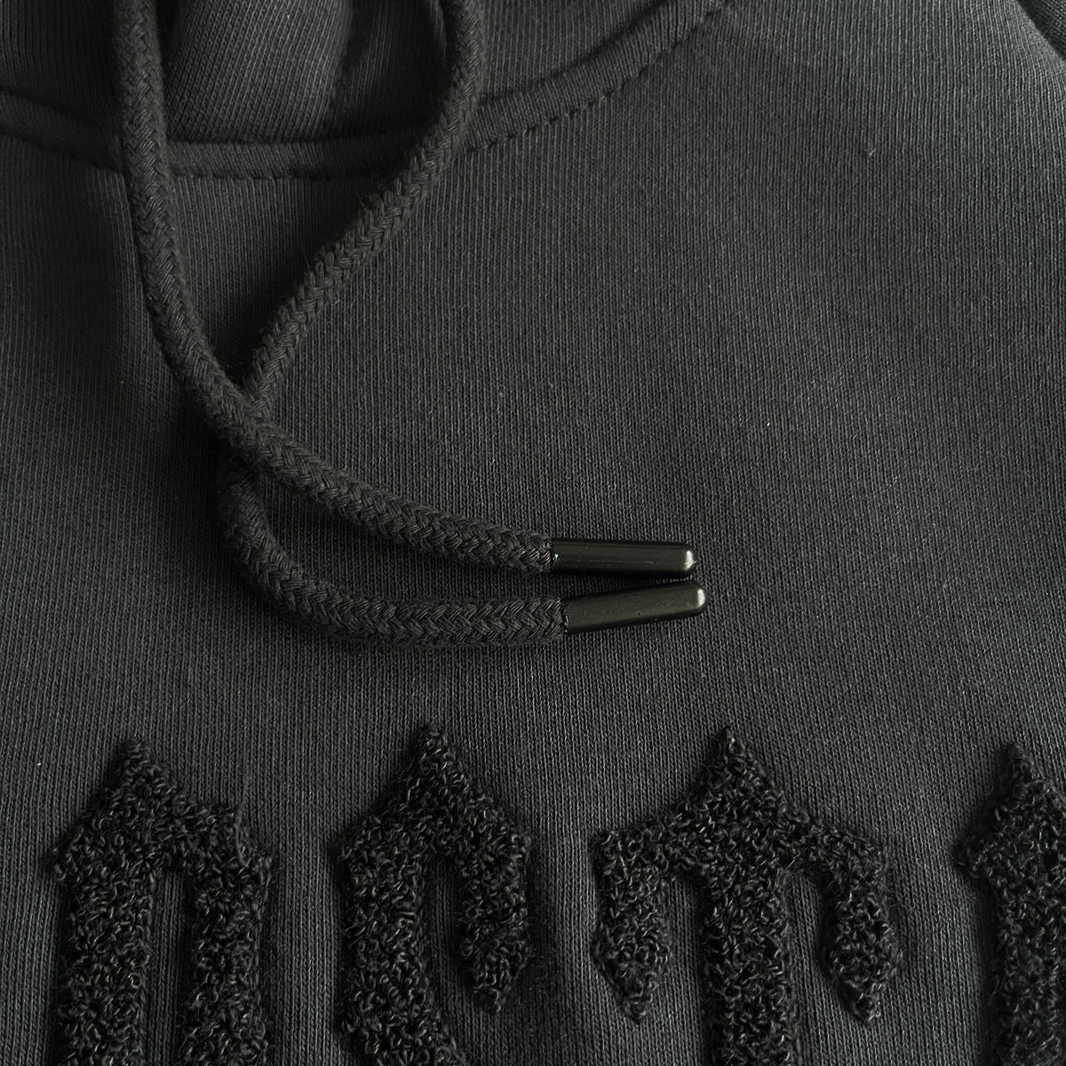 Trapstar Chenille Decoded 2.0 Hoodie Tracksuit - (BLACKOUT EDITION)