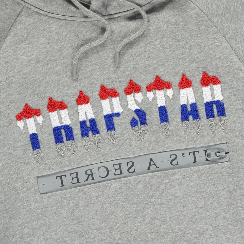 Trapstar Chenille Decoded 2.0 Hoodie Tracksuit - (GREY REVOLUTION EDITION) Trapstar