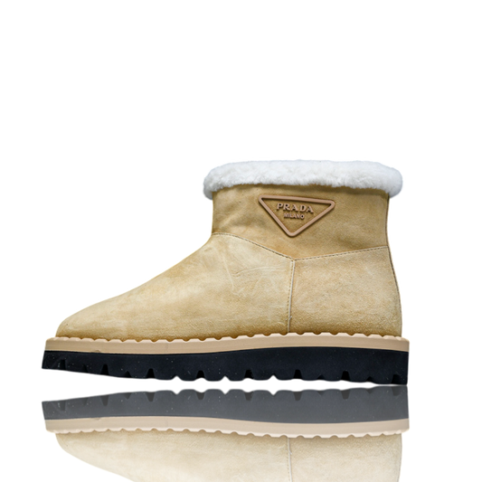 Prada Ankle Boots 'Beige'