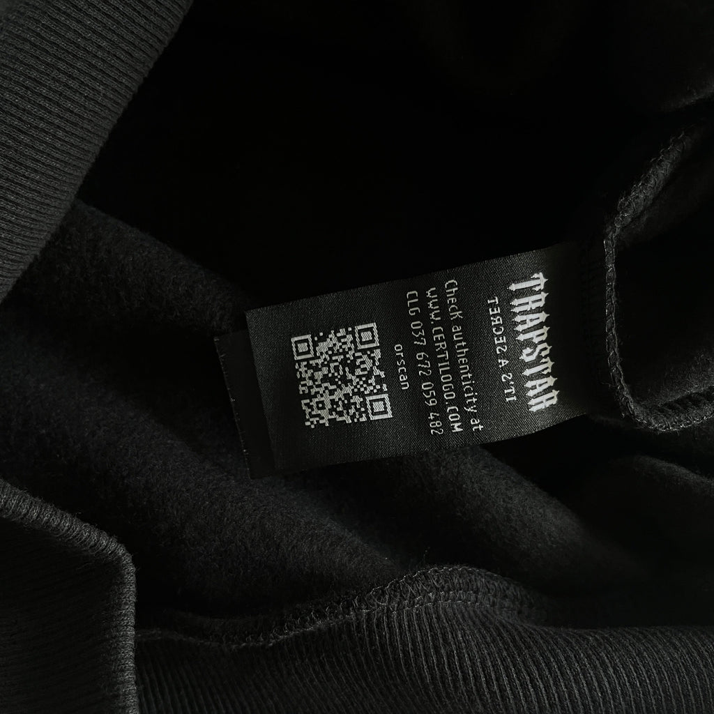 Trapstar Chenille Decoded 2.0 Hoodie Tracksuit - (BLACKOUT EDITION)