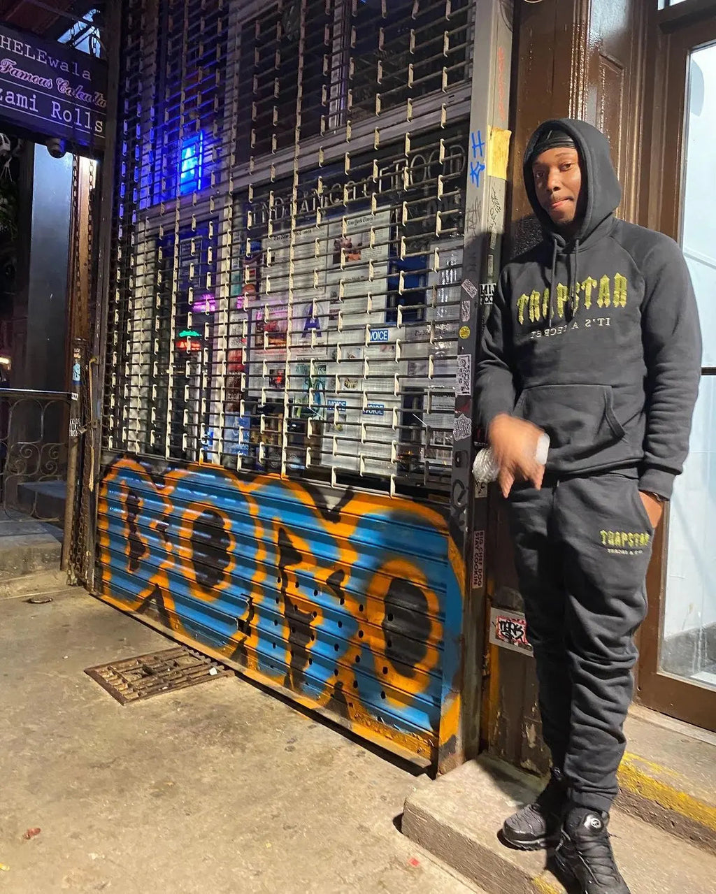 Trapstar Chenille Decoded Hoodie Tracksuit - (BLACK CAMO MILITARY EDITION) Trapstar