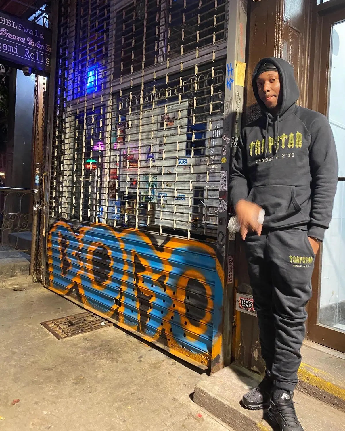 Trapstar Chenille Decoded Hoodie Tracksuit - (BLACK CAMO MILITARY EDITION) Trapstar
