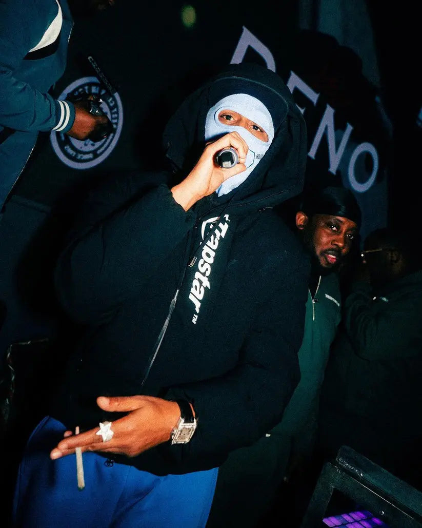 Trapstar Hyperdrive Technical Puffer Jacket - (BLACK/WHITE) Wreps