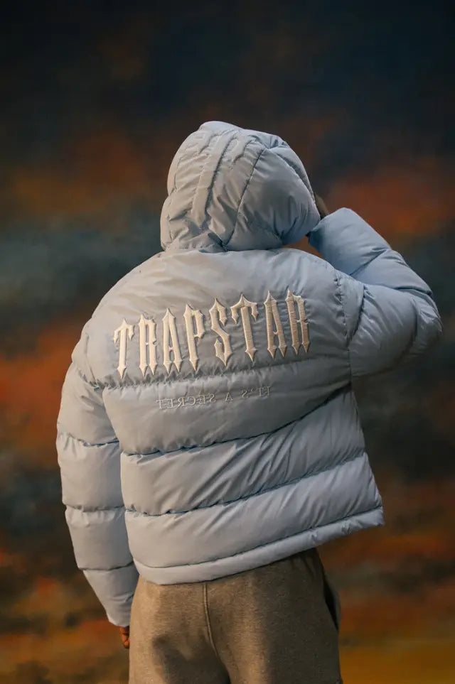Trapstar Decoded Hooded Puffer 2.0 - (ICE BLUE) Wreps