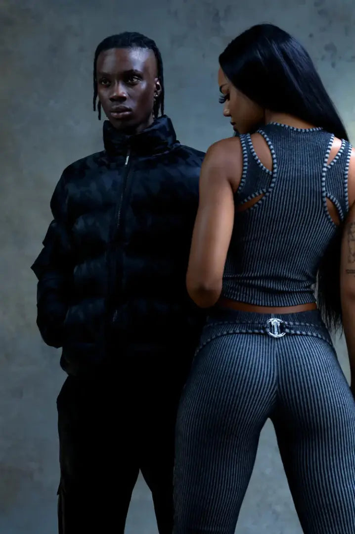 Trapstar T Jacquard Puffer Jacket - (BLACK) Wreps
