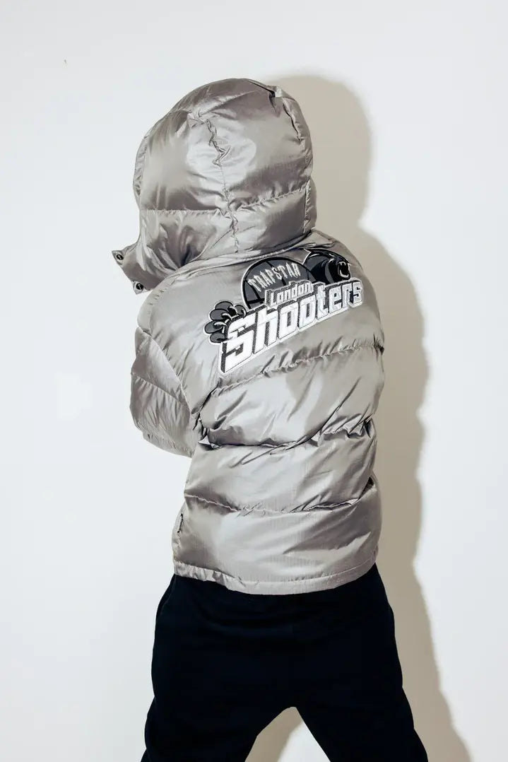 Trapstar Shooters Hooded Puffer Jacket - (GREY) Wreps