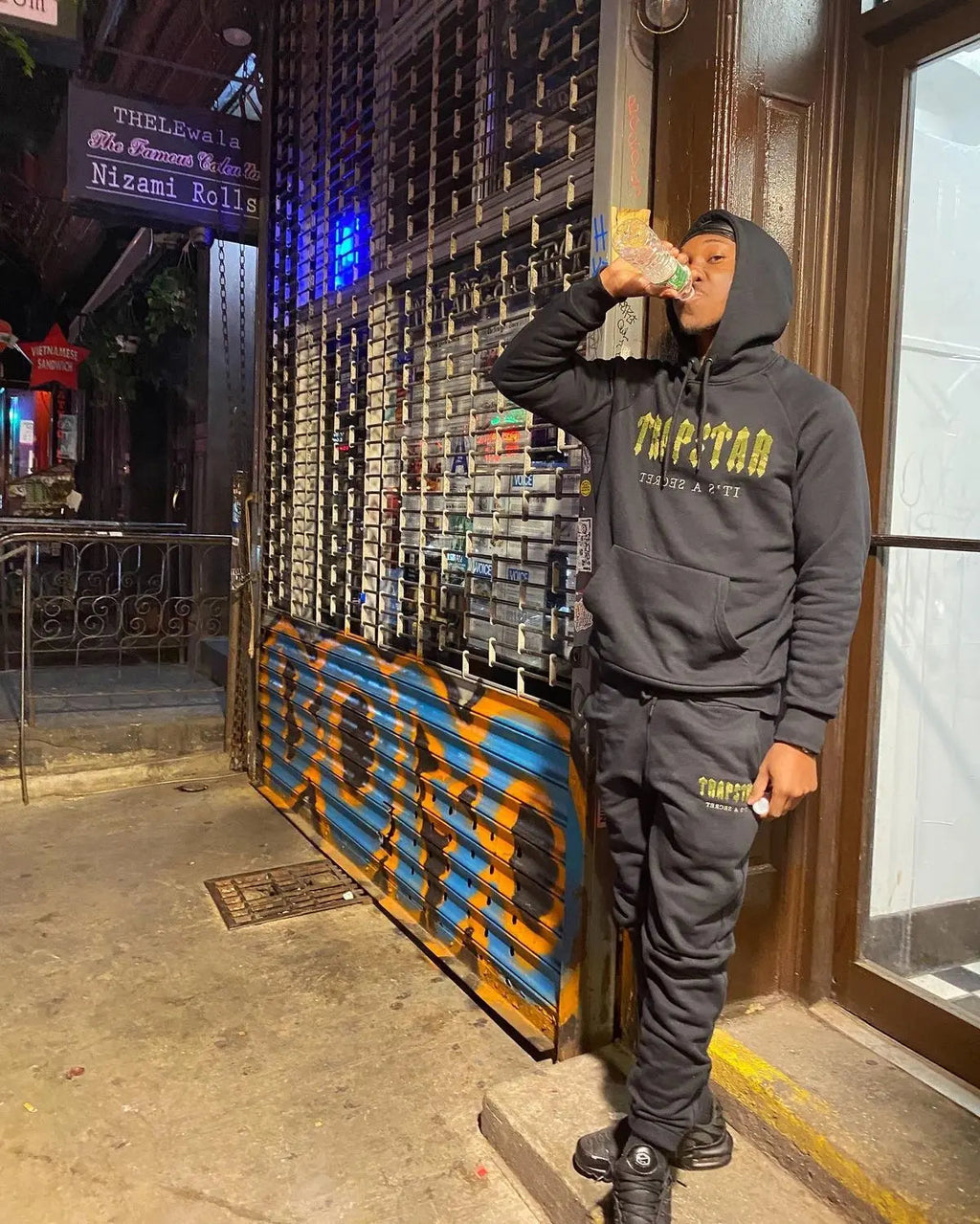 Trapstar Chenille Decoded Hoodie Tracksuit - (BLACK CAMO MILITARY EDITION) Trapstar