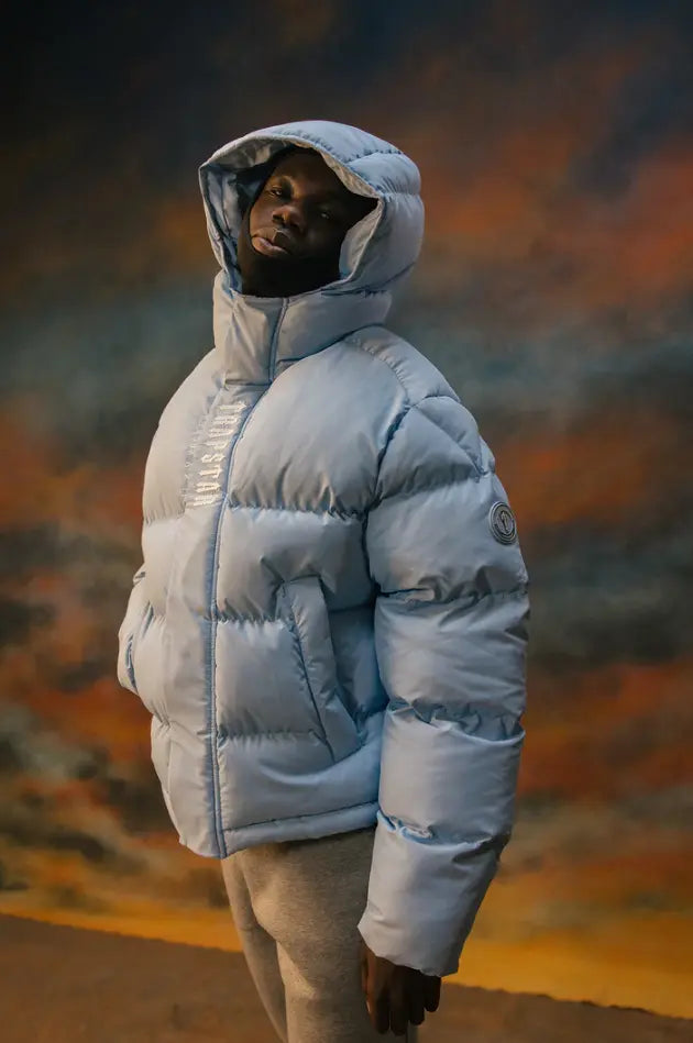 Trapstar Decoded Hooded Puffer 2.0 - (ICE BLUE) Wreps