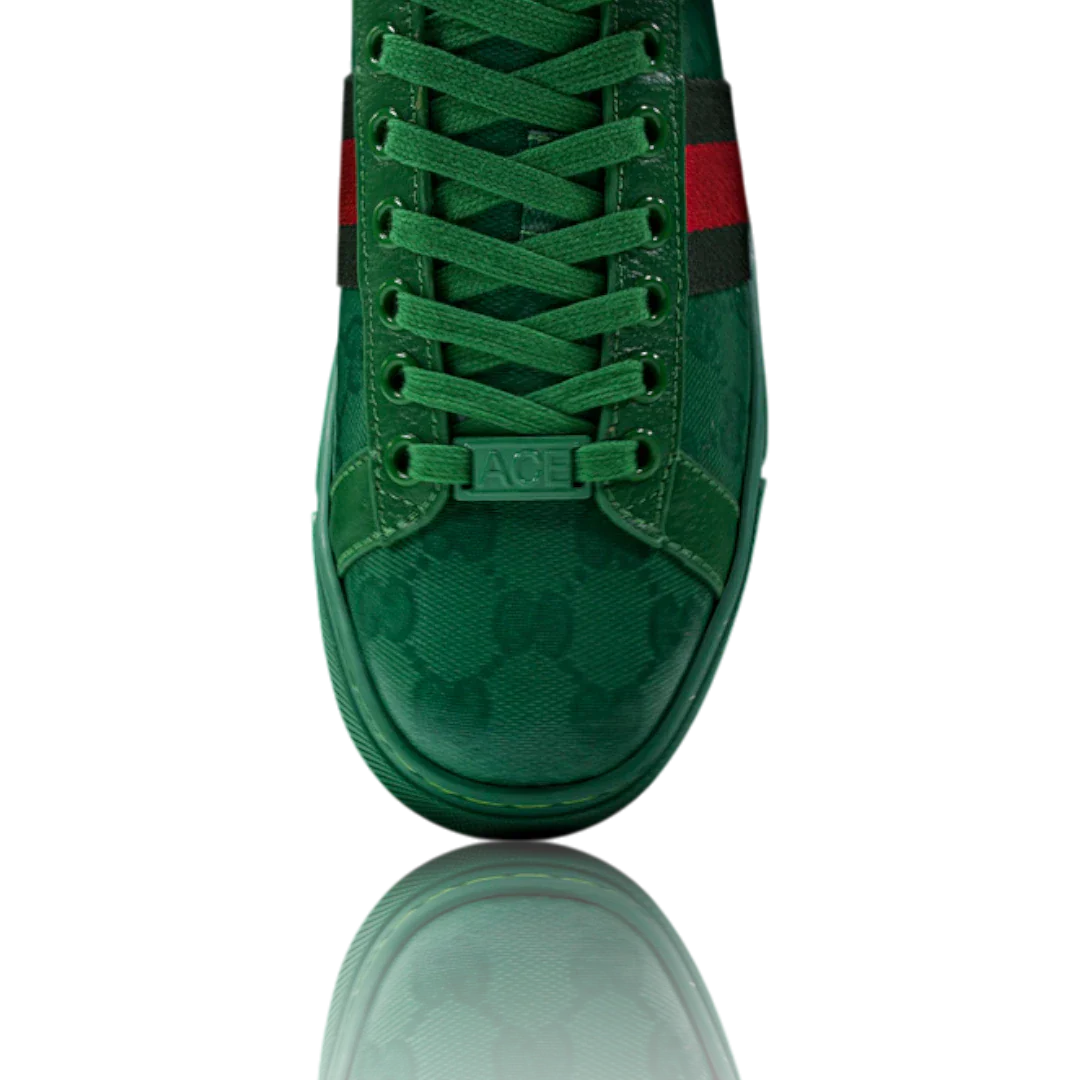 Guссi Ace Web 'Green Monogram'