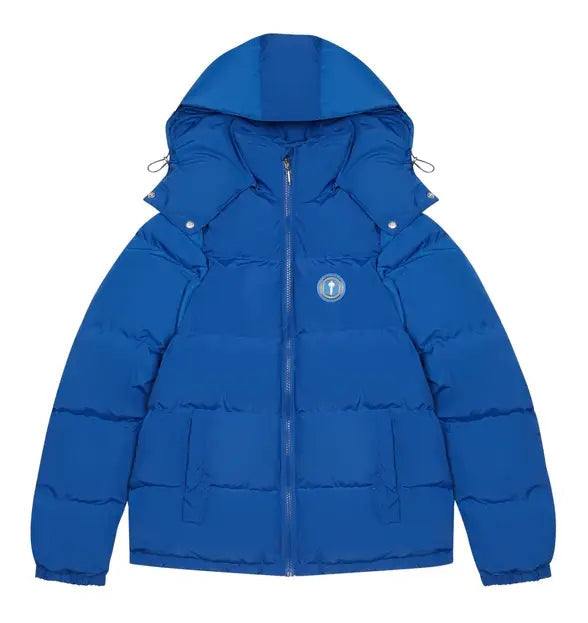 Trapstar Irongate Detachable Hooded Puffer Jacket - (DAZZLING BLUE) Wreps