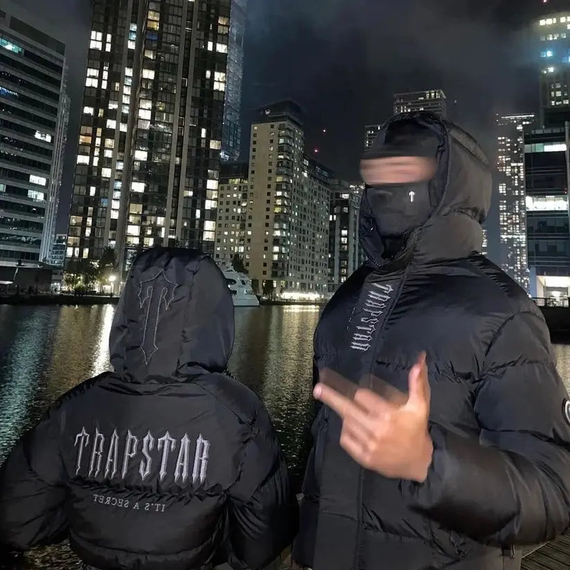 Trapstar Decoded Hooded Puffer 2.0 - (BLACK) Wreps