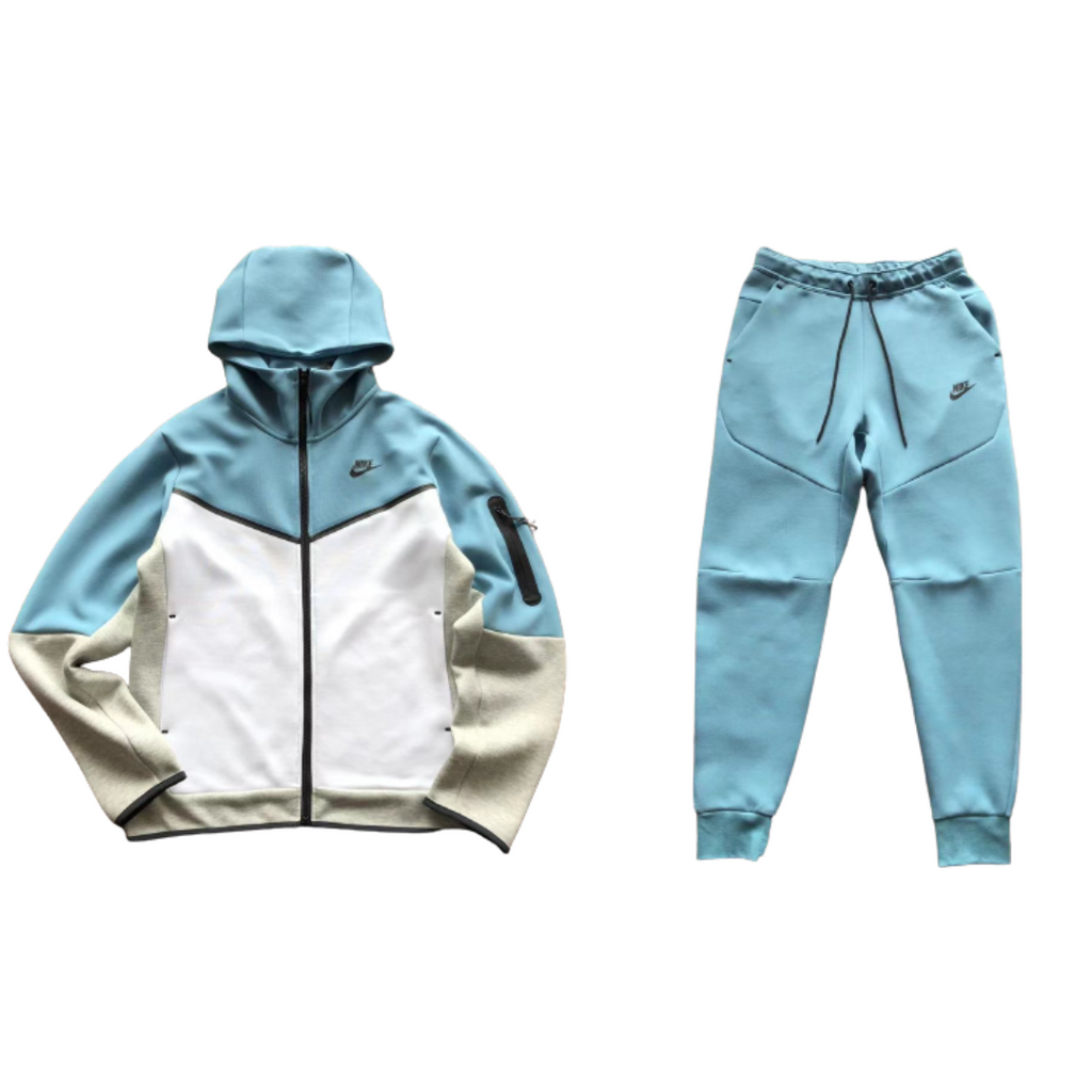 Tech Fleece Tracksuit - Blue & Grey