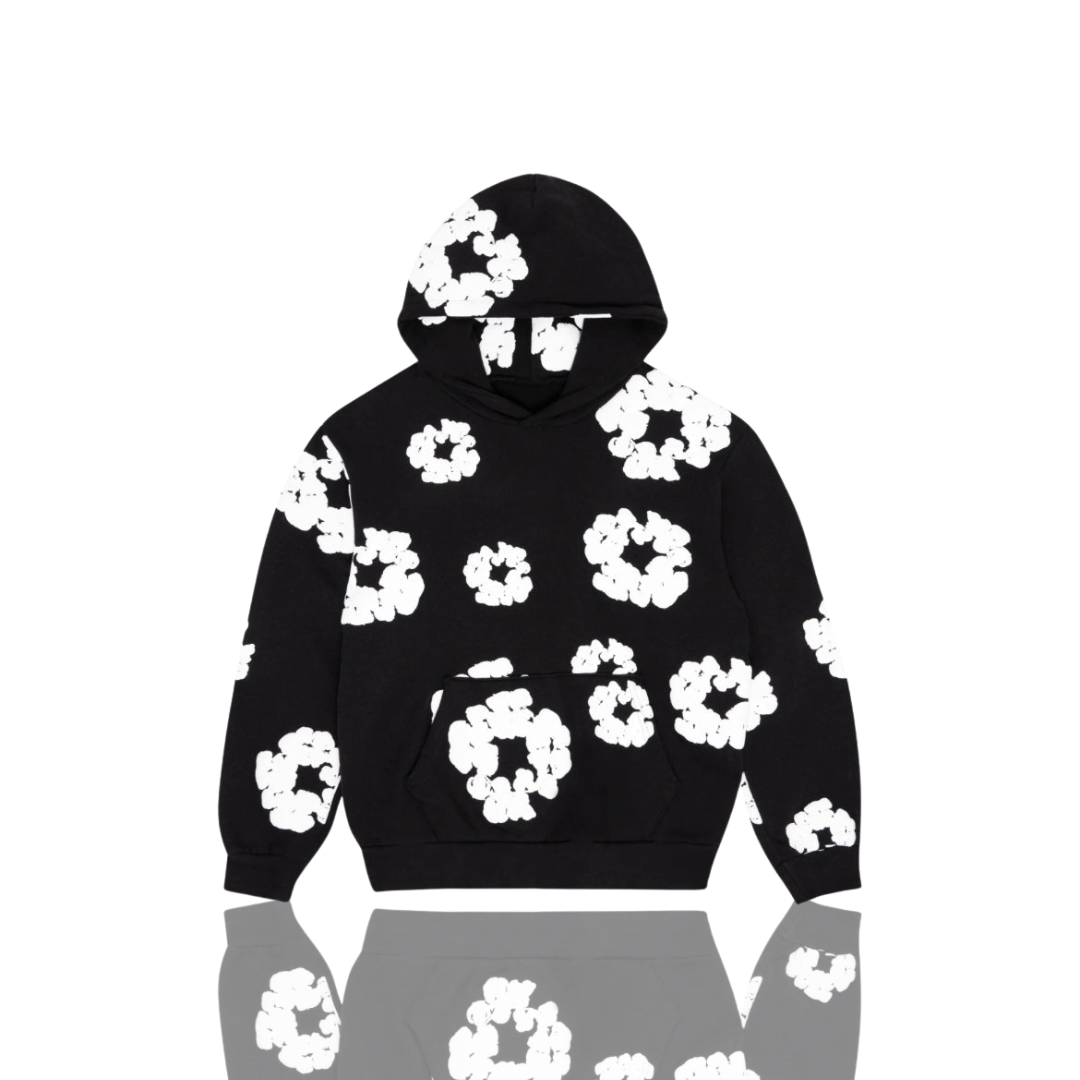Denim Tears Black ‘The Cotton Wreath’ Hoodie