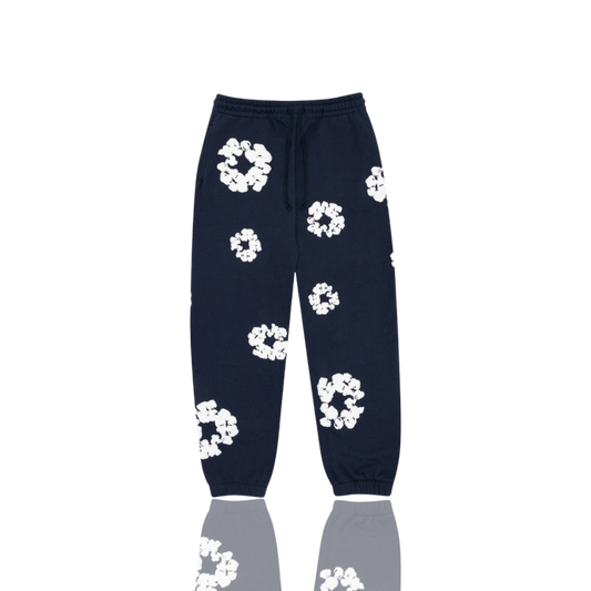 Denim Tears Navy ‘The Cotton Wreath’ Sweatpants