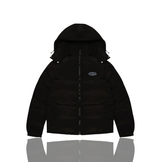 Trapstar TRIPLE BLACK HYPERDRIVE HOODED PUFFER JACKET