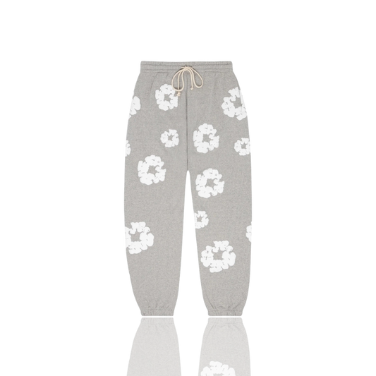 Denim Tears Grey ‘The Cotton Wreath’ Sweatpants