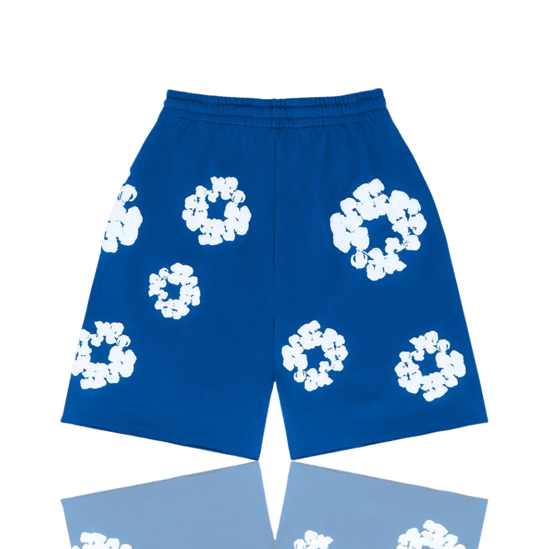 Denim Tears Blue ‘The Cotton Wreath’ Shorts