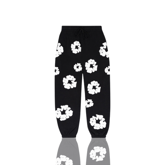 Denim Tears Black ‘The Cotton Wreath’ Sweatpants