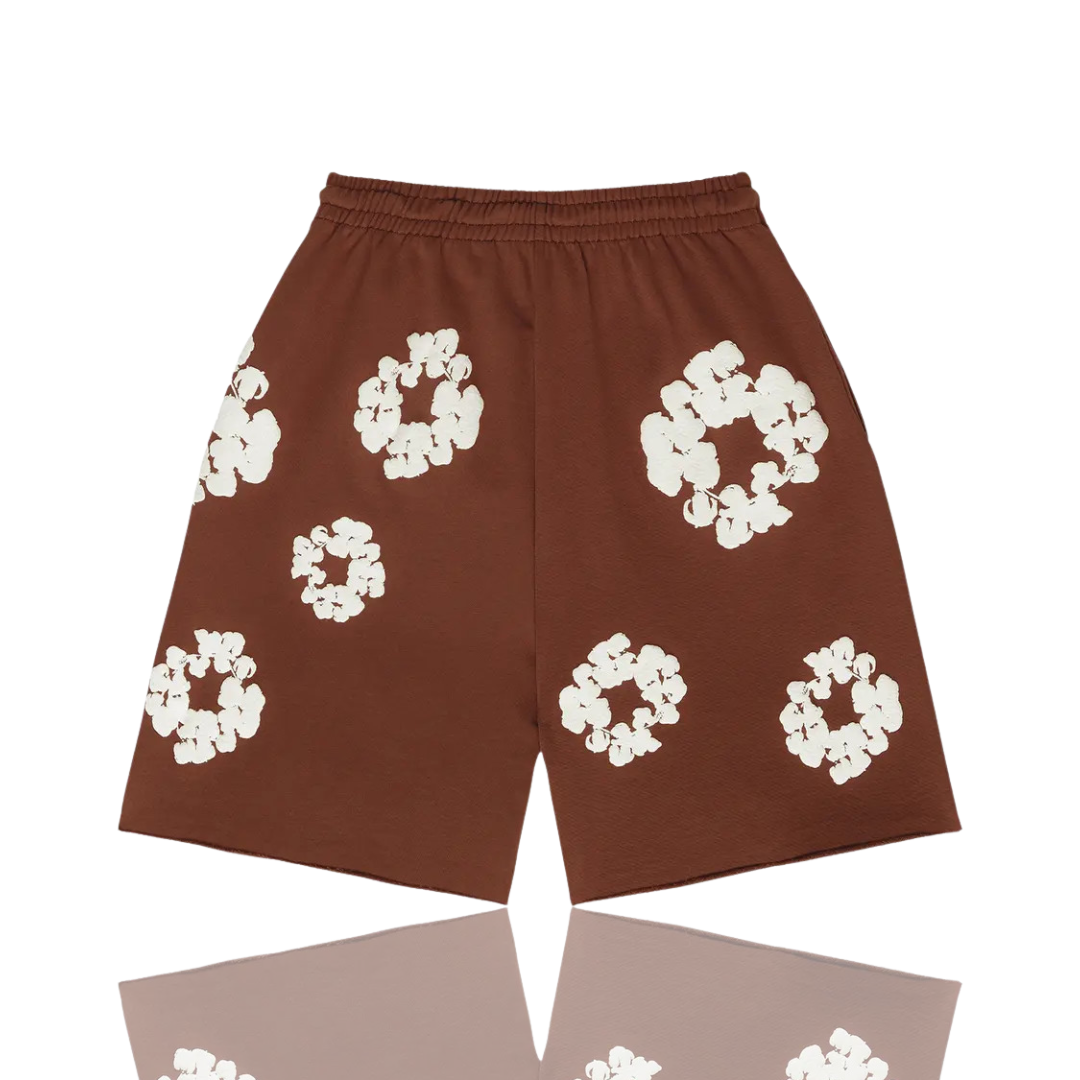 Denim Tears Brown ‘The Cotton Wreath’ Shorts