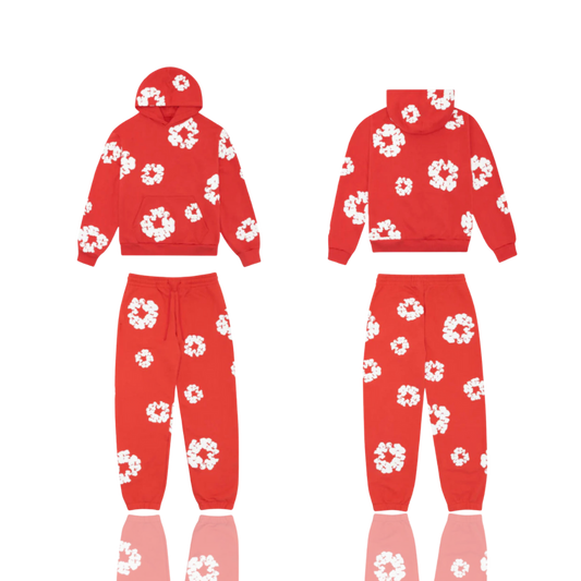 Denim Tears Red ‘The Cotton Wreath’ Tracksuit