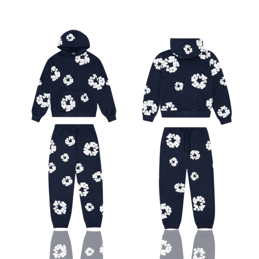 Denim Tears Navy ‘The Cotton Wreath’ Tracksuit