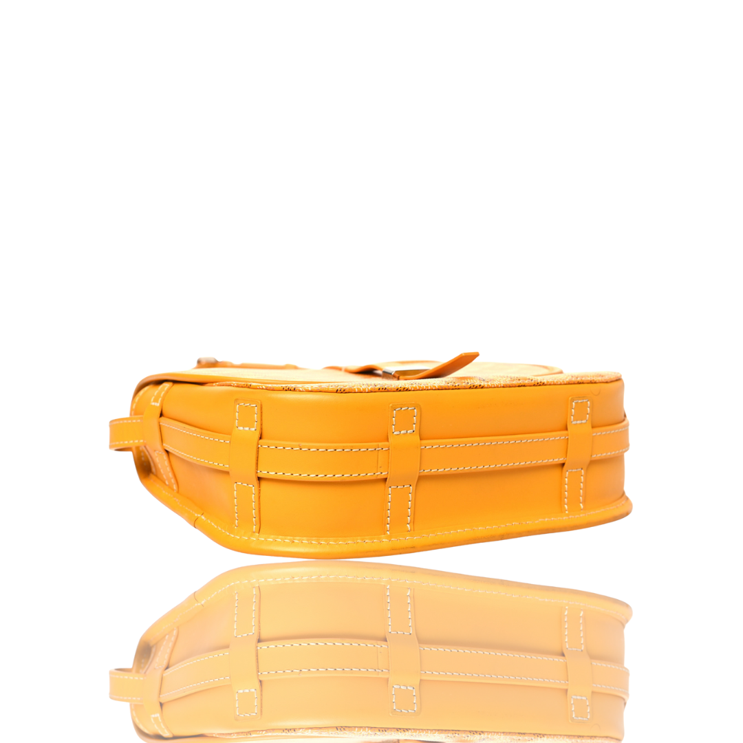Yellow Goyard Messenger Bag
