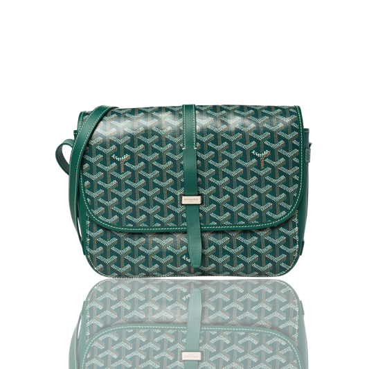 Green Goyard Messenger Bag