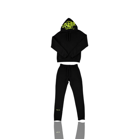 Black & Green Syna Tracksuit