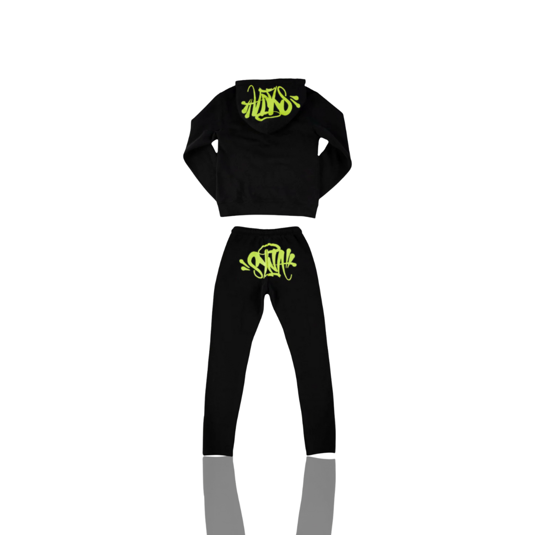 Black & Green Syna Tracksuit