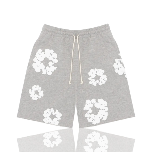 Denim Tears Grey ‘The Cotton Wreath’ Shorts