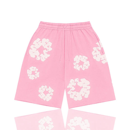 Denim Tears Pink ‘The Cotton Wreath’ Shorts