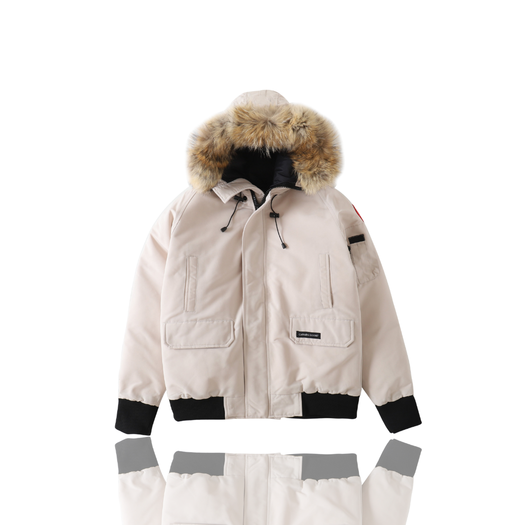 Canada Goose Beige Chilliwack Bomber Jacket