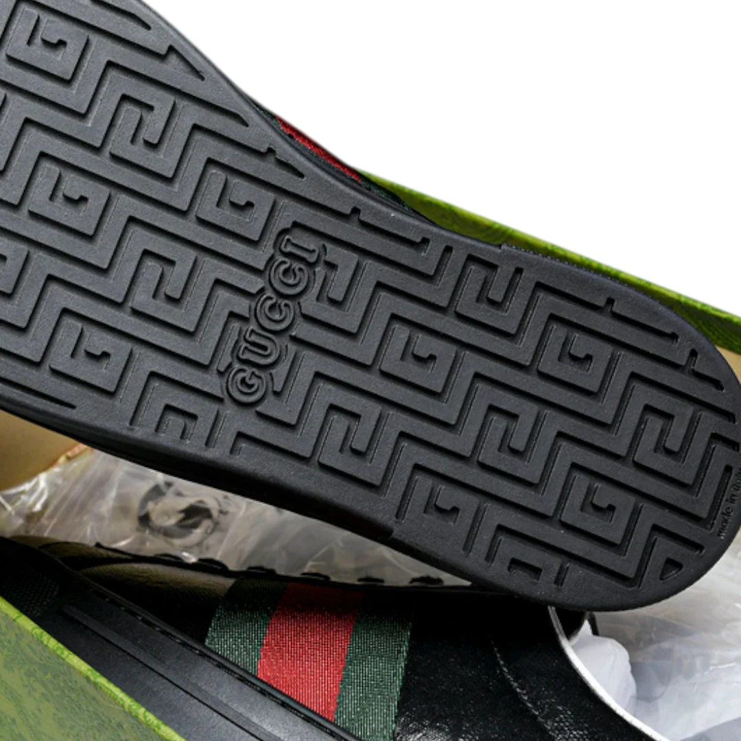 Guссi Ace Web 'Black Monogram'