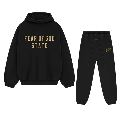 Essential Tracksuit - Black Yellow State