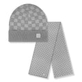 LV Beanie & Scarf Set - Grey